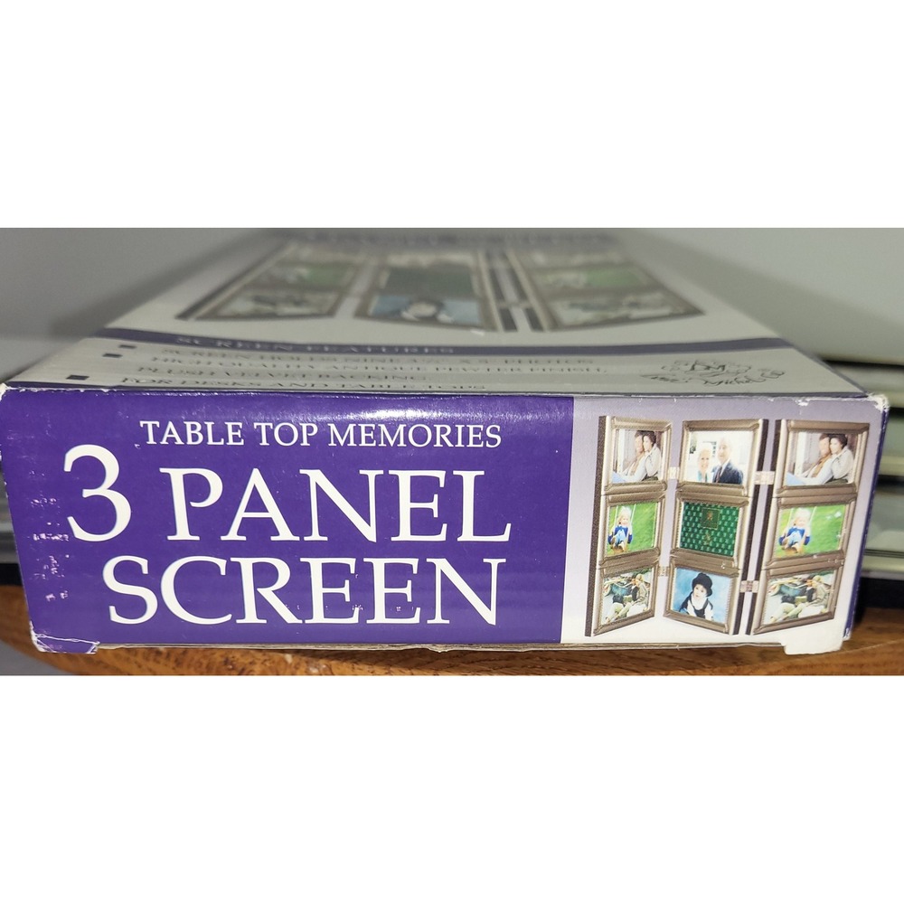 Louis Michel & Cie 3 Panel Screen Photo Frame Antique Pewter 9 Opening 43974 - Picture 6 of 7